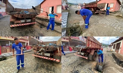 Ibirataia: Prefeitura realiza serviço de desobstrução de bueiros no bairro Mirassol