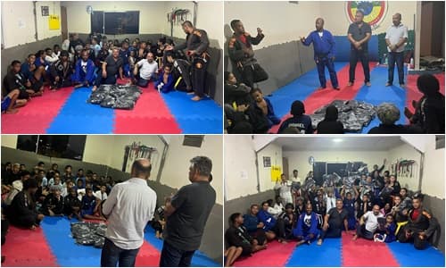 Valdo Silva fortalece apoio ao RAD JIU-JITSU garantindo doação de kimonos