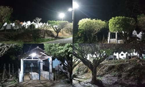 Projeto Ilumina Ibirataia leva nova iluminação ao cemitério do Distrito de Algodão