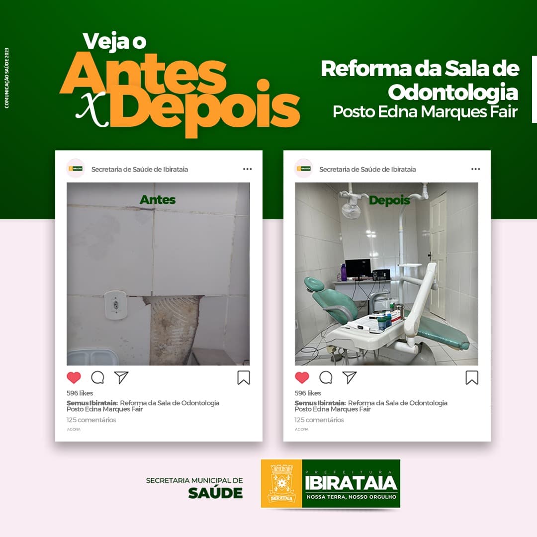 Ibirataia: Prefeitura através da SEMUS faz reforma da Sala de Odontologia do Posto Edna Marques Fair