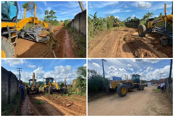 Ibirataia: Prefeitura realiza patrolamento na via que dá acesso as 61 casas populares