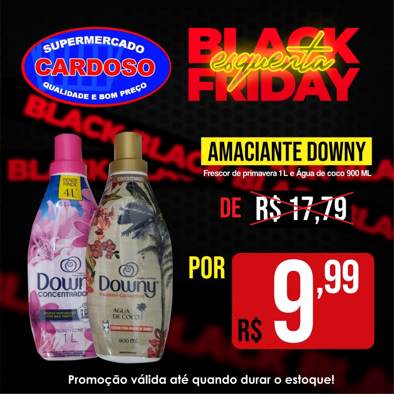 ESQUETA BLACK FRIDAY NO SUPERMERCADO CARDOSO