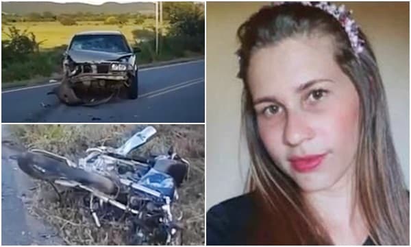 Rosália Silva de 29 anos após grave acidente entre moto e carro na Bahia