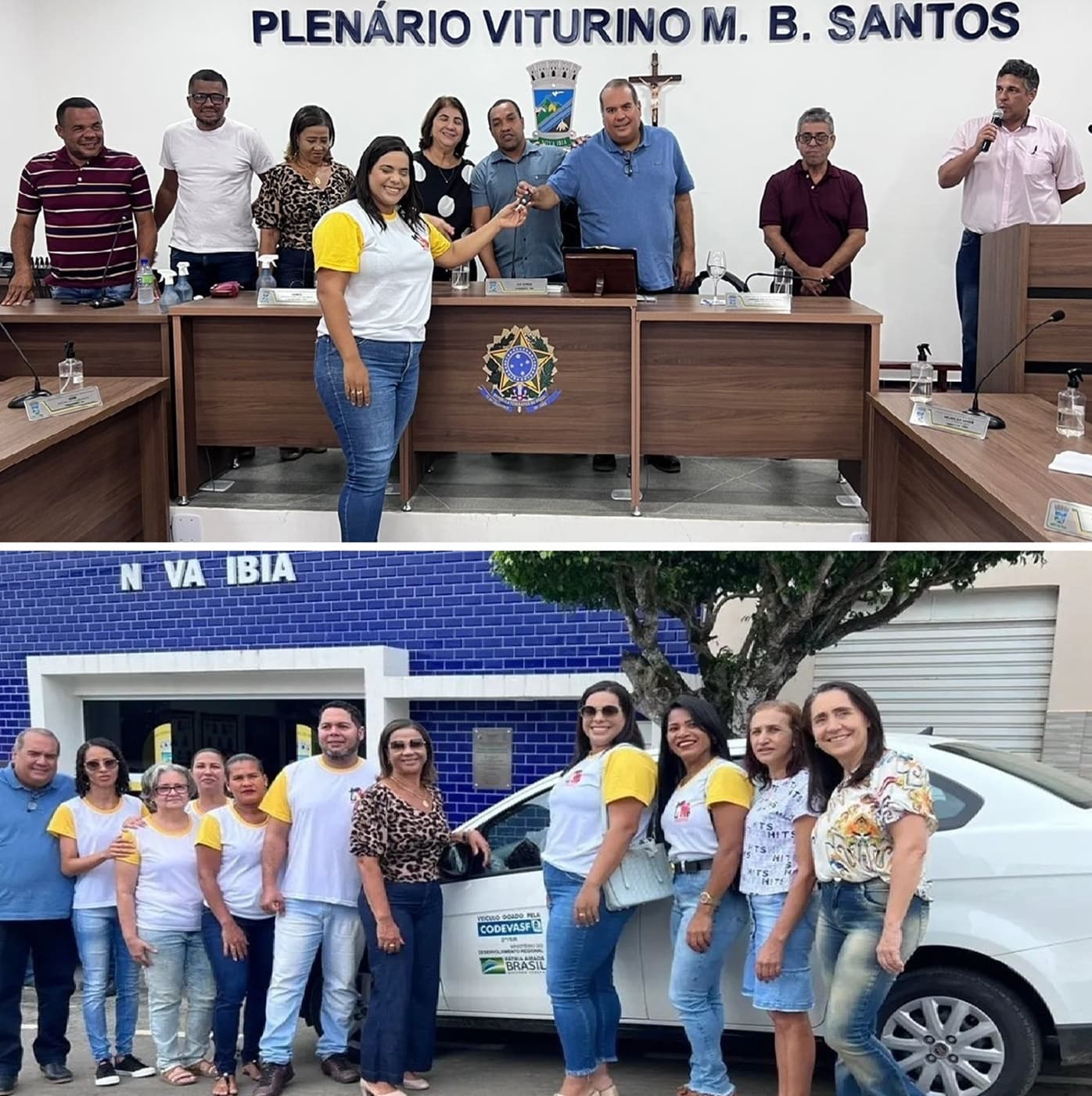 Em visita a Nova Ibiá, deputado Sandro Régis entrega veículo para Assistência Social