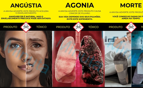 Anvisa apresenta novas imagens contra fumo em embalagens de cigarros