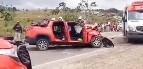 Mulher morre e homem fica ferio após trágico acidente na BR-101