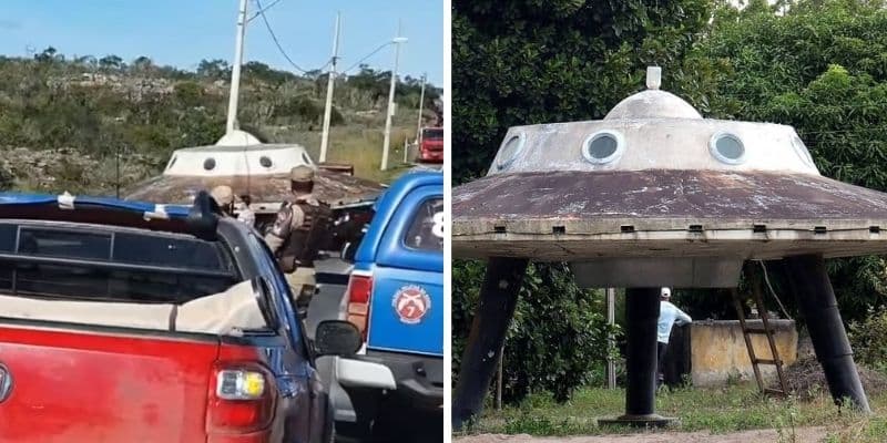Disco voador de Morro do Chapéu viraliza nas redes sociais e internautas brincam; “É muito estranho”