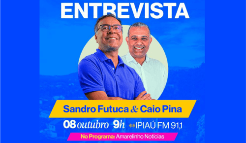 Sandro Futuca e Caio Pina participam de entrevista no Amarelinho Notícias nesta terça-feira (08)