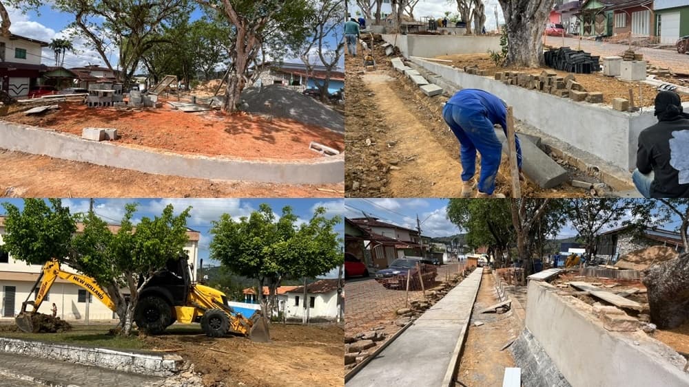 Ibirataia: Prefeitura fortalece lazer e qualidade de vida com obras de revitalização da Praça 10 de Novembro