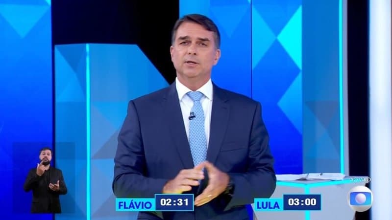 Debate da Globo: Flávio afirma que juros altos dificultam produção no campo e cobra posição de Lula