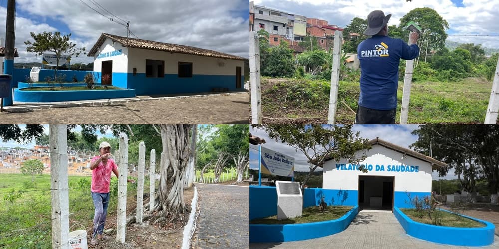 Ibirataia: Prefeitura intensifica manutenção no Cemitério São João Batista para o Dia de Finados